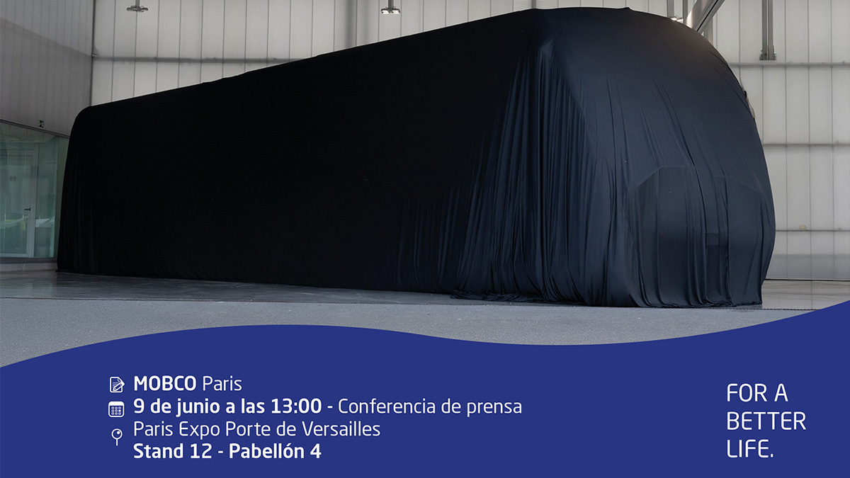Presentación de un nuevo vehículo en la feria Mobco en París