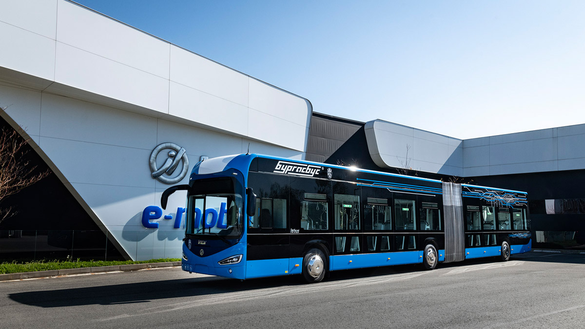 First Irizar e-mobility electric buses unveiled in the city of Burgas in Bulgaria