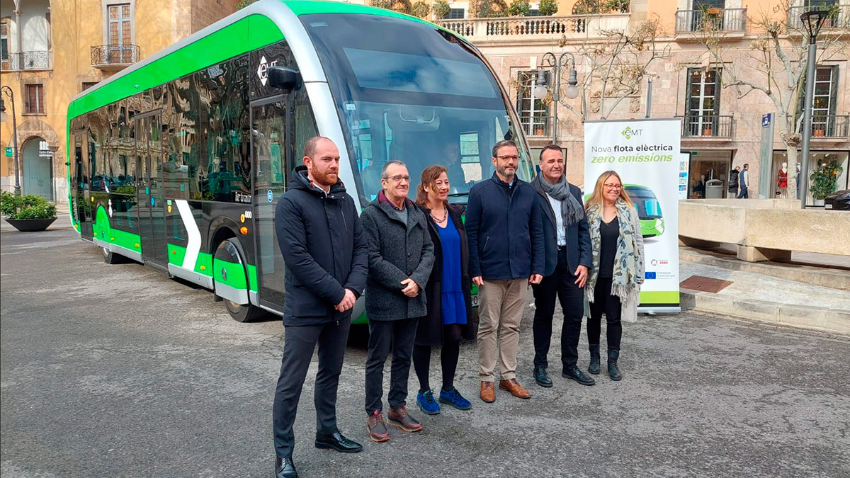 En circulación el primer autobús 100% eléctrico Irizar ir tram en Palma
