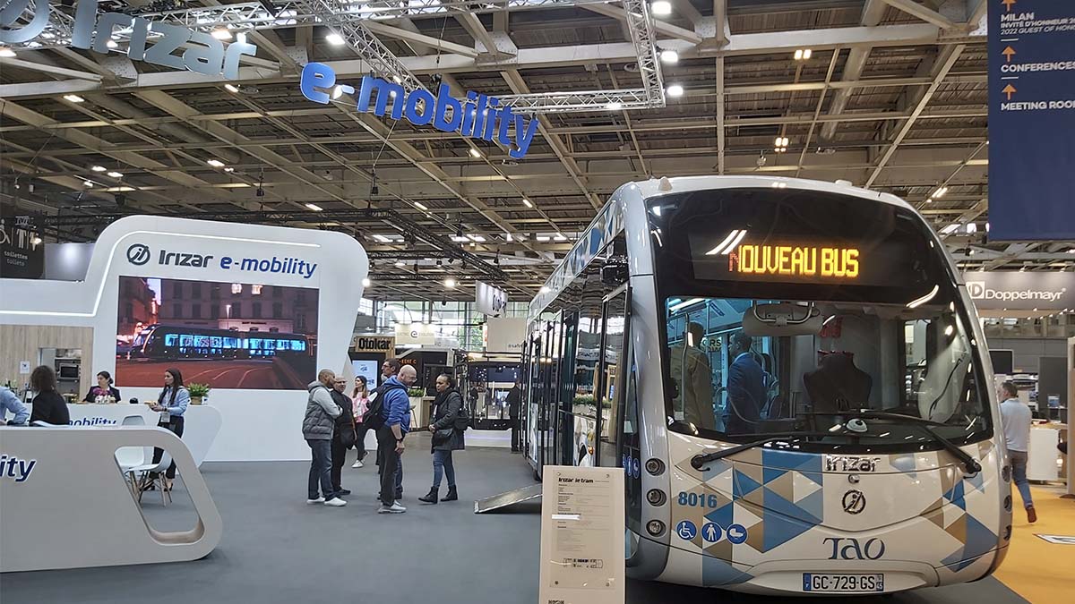 Irizar e-mobility Pariseko European Mobility Expo azokan